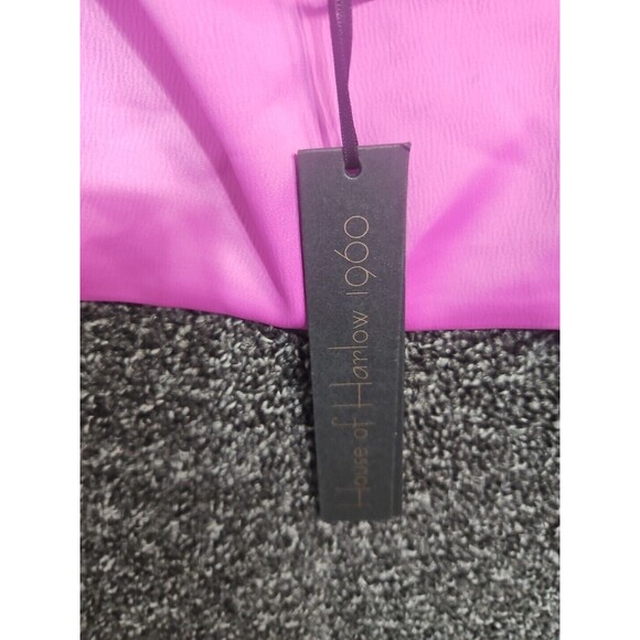 House of Harlow Pink Large Satin Crop Tube Top Women's Shirt Blouse NWT - Picture 4 of 7